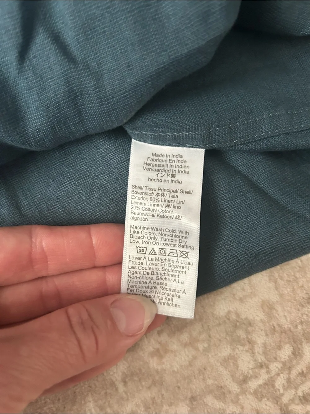 J. Crew Men's Button-Down linen Shirt
